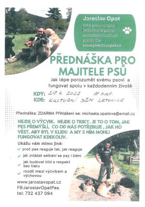 Přednáška pro majitele psů