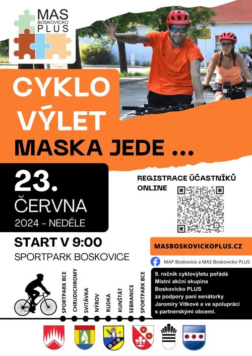 Cyklovýlet "Maska jede" 1