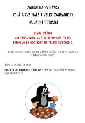 Brigáda na školní zahradě